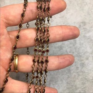 Swarovski scarlet channel link chain